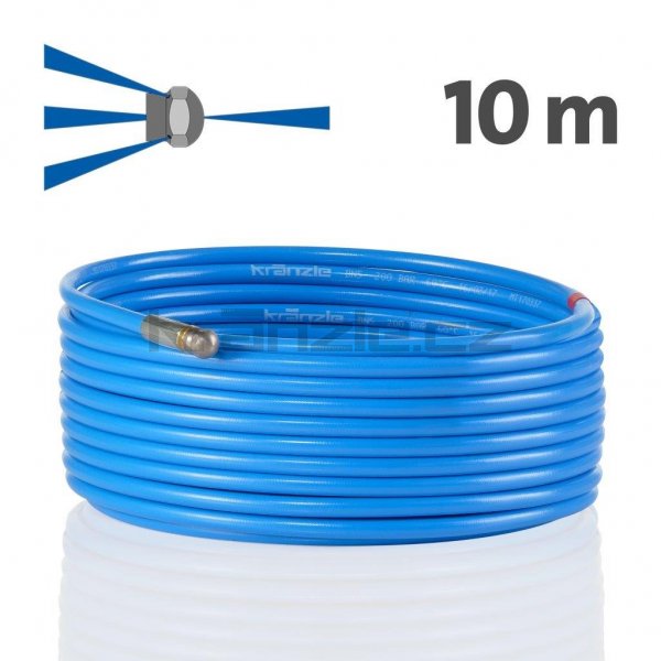 Kränzle kanalizační hadice na čištění potrubí 10m s tryskou KNF055 (3+1), D12 - foto 1