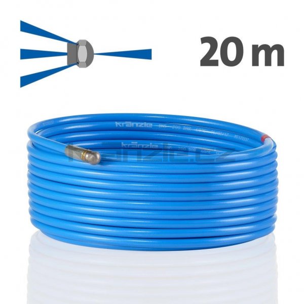 Kränzle kanalizační hadice na čištění potrubí 20m s tryskou KNF055 (3+1), D12 - foto 1